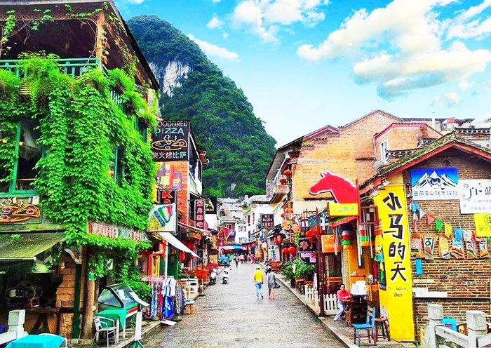10 Days Beijing Xian Guilin Shanghai Tour yangshuo west street 700 1